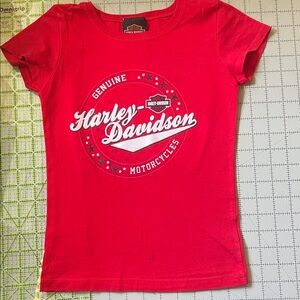Harley-Davidson Kids Tee in Vivid Red
